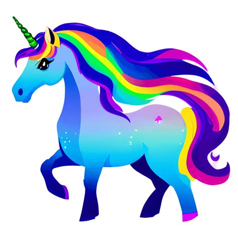 A Colorful Rainbow Unicorn · Creative Fabrica