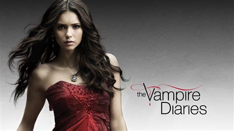 Elena Gilbert Is Wearing Red Dress In Black White Background Hd The