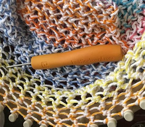Loom Knitting Pattern Scarf Triangle Shawl Pattern EASY - Includes 