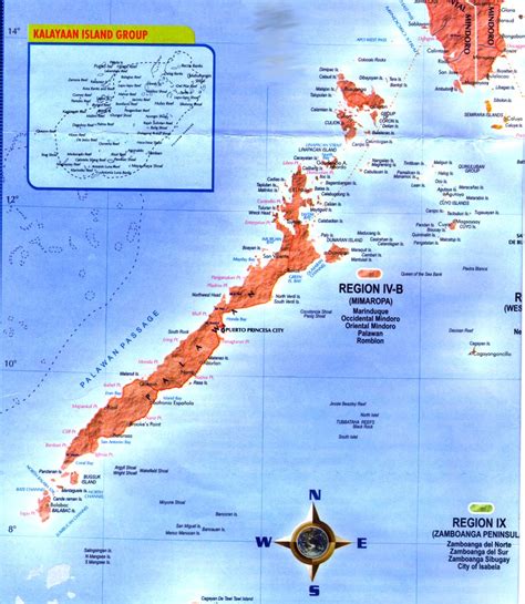 Palawan Islands Map Palawan Mappery