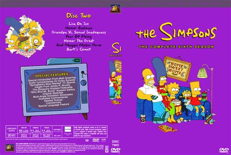 Simpsons Season 6 Disc 2 Tv Dvd Custom Covers 349simpsons The Season 6 Disc 2 Dvd Covers