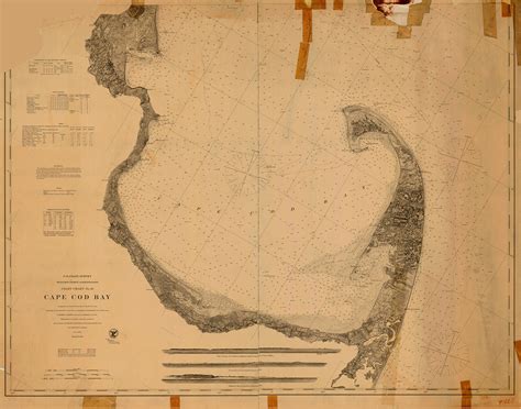 Historical Nautical Chart 110 00 1872 Cape Cod Bay