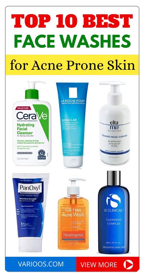 10 Best Face Washes for Acne Prone Skin! in 2021 | Best face products