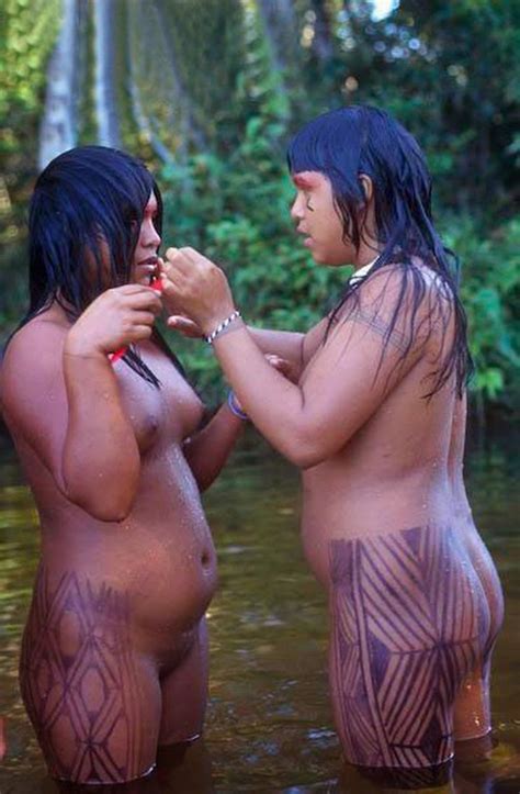 Xingu Tribe Girls Nude Pussy