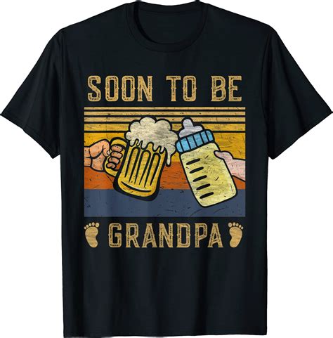 Promoted To Grandpa 2022 Soon To Be Grandfather New Grandpa T Shirt Men