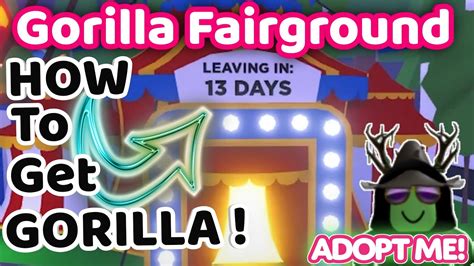 How To Get Gorilla Pet In Adopt Me Fairground Update Ninja Chef