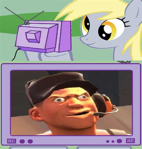 Derpy Watches Derp Scout On Tv From Another Parallel Universe My