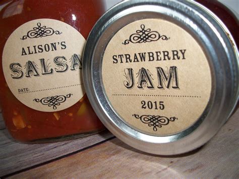 Custom Kraft Canning Labels Mason Jar Labels For Home Canning Jam