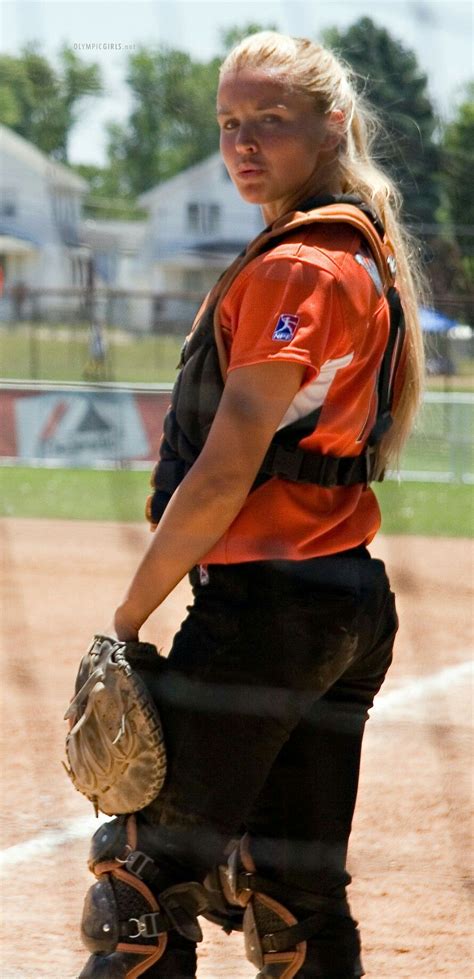 Megan Willis Usa Olympian Softball Player Catcher Sport Girl