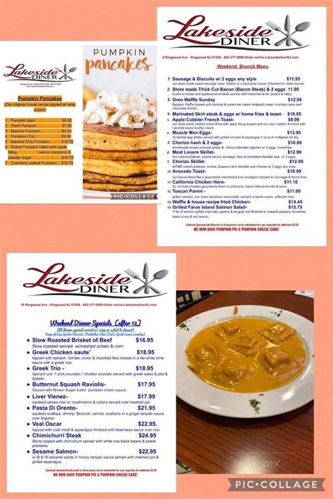 Menu Of Lakeside Diner In Ringwood Nj 07456