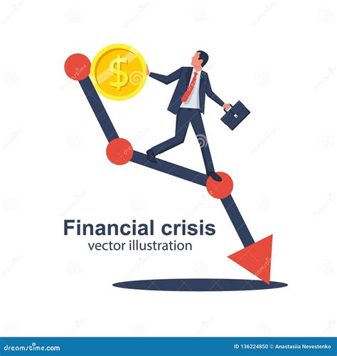 Financial Crisis Concept Stock Vector Illustration Of Expenses 136224850