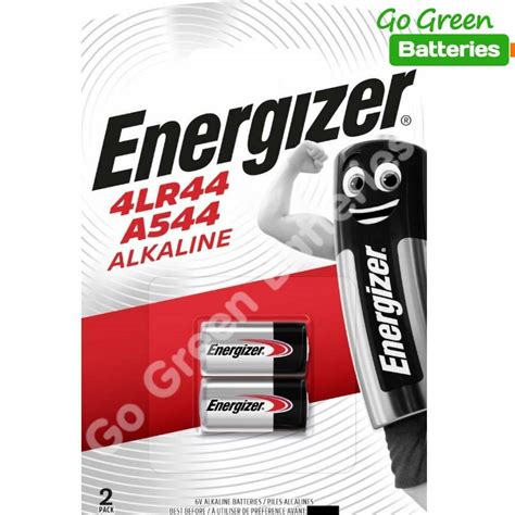 2 X Energizer 4lr44 6v Alkaline Battery A544 3131 Px28a Ebay