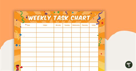 Champions Weekly Task Chart Teach Starter