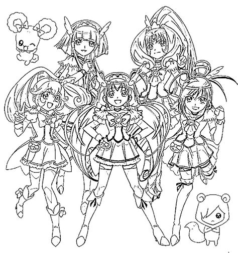 Glitter Force Doki Doki Pages Coloring Pages