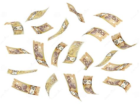 Flying Canadian Dollar Stock Illustration Illustration Of Currency