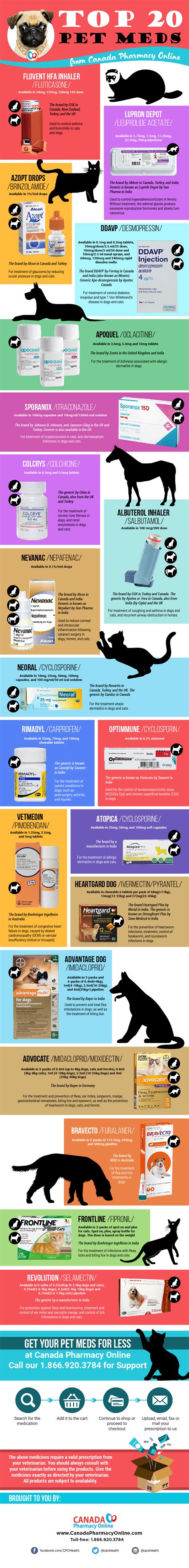 Online pharmacies canada offers discount pet prescriptions for you. Buy Pet Meds for Less - Canada Pharmacy Online