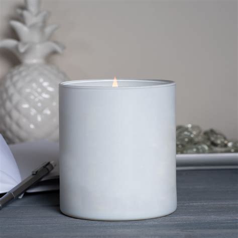 Medium White Matte Blank Jar Candle