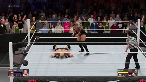 Brock Lesnar Vs Batista Wwe 2k16 Gameplay Youtube