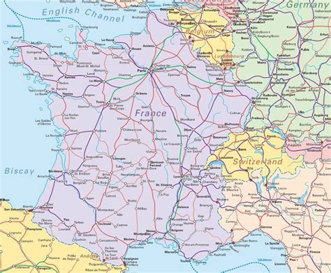 Trains In France France Map Map France