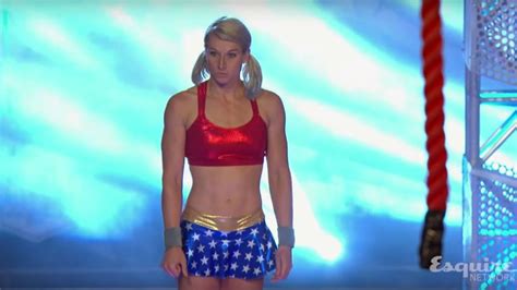 Almost everyone in the field is. Stuntwoman destroys American Ninja Warrior course dressed ...