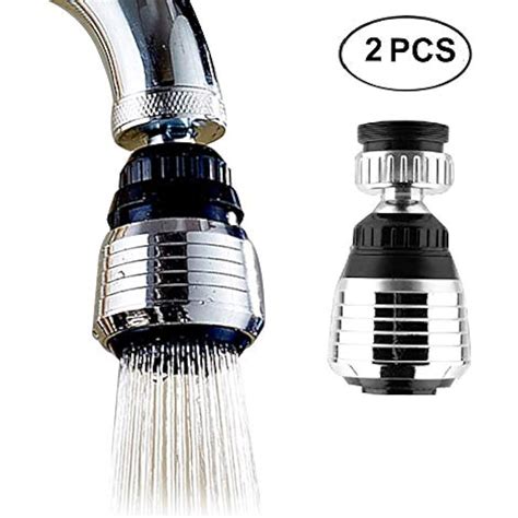 2pcs 360 Degree Swivel Kitchen Sink Faucet Aerator With Function
