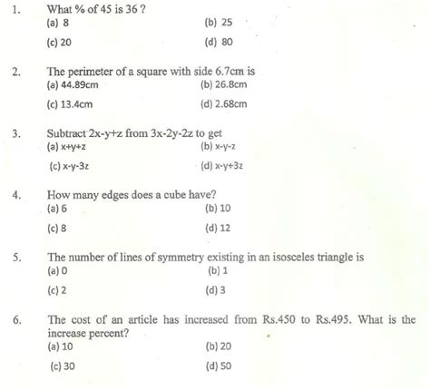 Maths questions for clat is a very important topic for clat aspirants to practice. Mathematics Multiple Choice Questions With Answers Pdf Grade 2