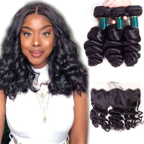 loose wave human hair bundles with closure frontal ashimary hair ashimaryhair