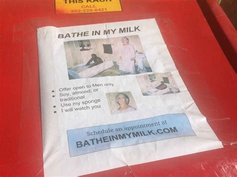 Bathe In My Milk Story Behind The Creepy Flier Spotted In Phoenix