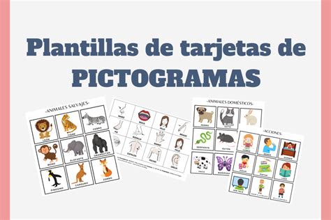 Tarjetas Y Plantillas De Pictogramas ¡descarga Gratis Auticmo