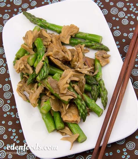 Check spelling or type a new query. Eden Foods - Eden Recipes Maitake Mushroom & Asparagus Sauté