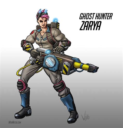 Ghost Hunter Zarya Overwatch Comic Overwatch Skin Concepts