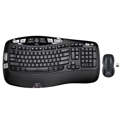 Logitech Mk550 Wave Usb Wireless Ergonomic Keyboard And Mouse Combo For