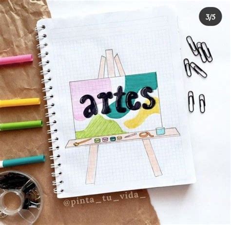 Fáciles Portadas Para Arte Carátulas Bonitas Para Educación Artística