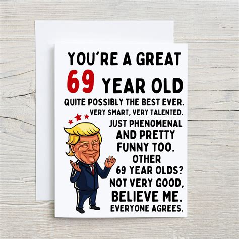 69th Birthday Card 69th Birthday T 69th Birthday Birthday Card