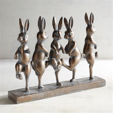 Dancing Bunnies Sculpture Sculpture Sculptures Bunny Statue