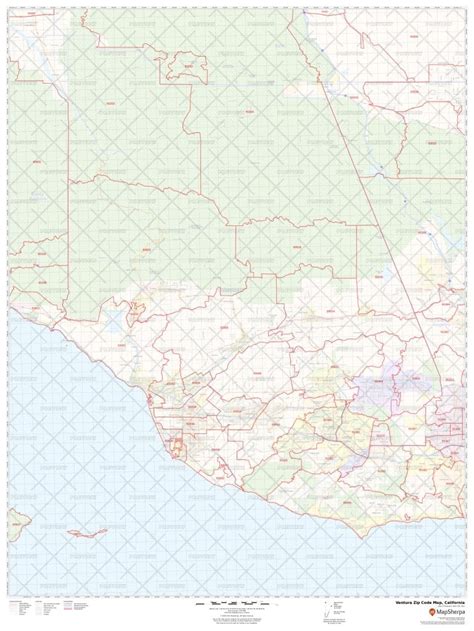 Ventura Zip Code Map California Ventura County Zip Codes