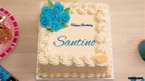 🎂 Happy Birthday Santino Cakes 🍰 Instant Free Download