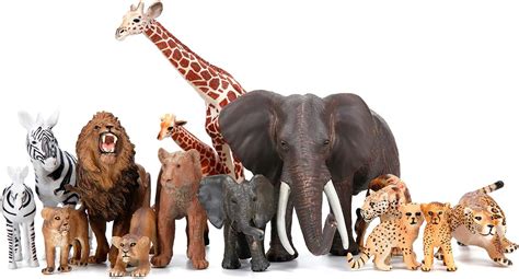 Safari Animals Figures Toys 20 Piece Realistic Plastic Animals