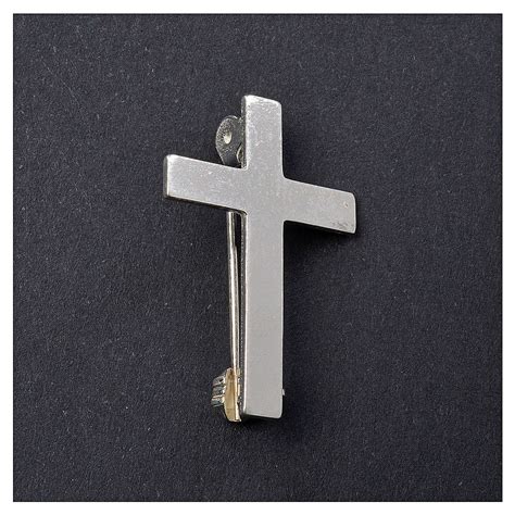 Clergyman Cross Pin In 925 Silver Online Sales On Uk