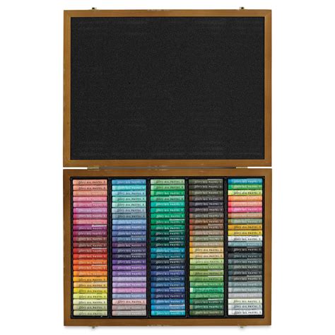 Mungyo Gallery Artists Soft Oil Pastels Set Of 120 Wooden Box