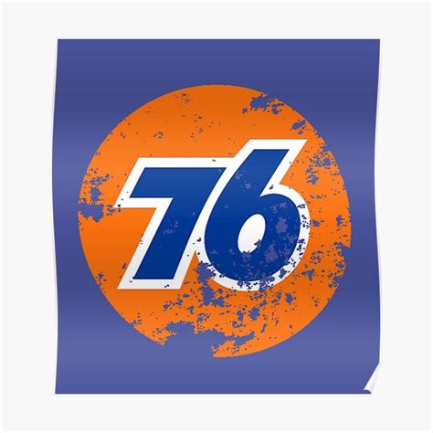 76 Oil Logo Poster For Sale By Vallen77 Redbubble