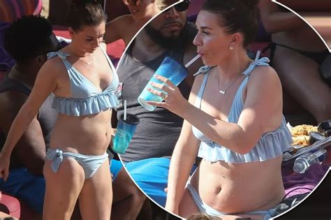 great british bake off s candice brown strips down to bikini at las vegas pool party as new
