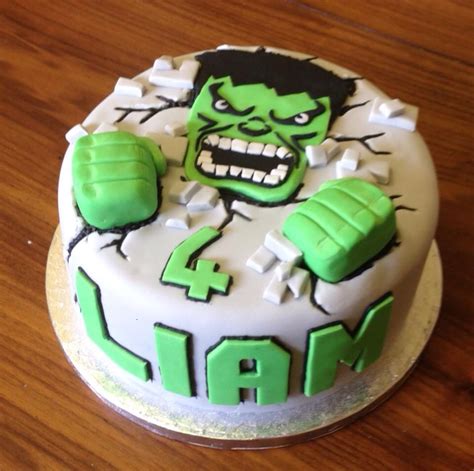 Hulk Cake Pastel Avengers Hulk Birthday Cakes Decors Pate A Sucre