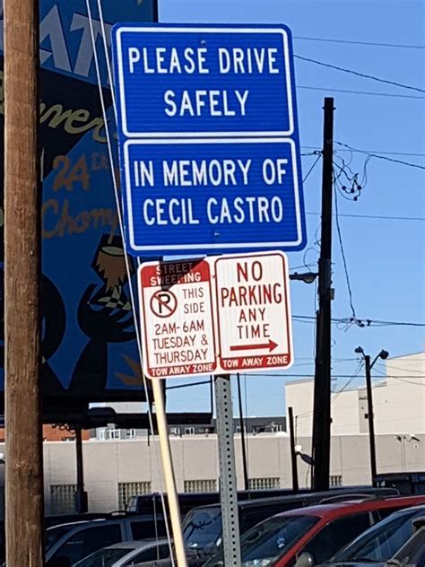 Please Drive Safely — In Memory Of Cecil Castro Scarysigns