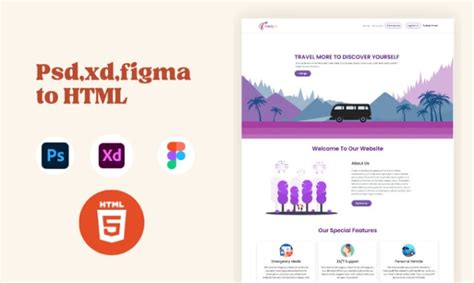 Convert Figma To Html Xd To Html Psd To Html Bootstrap Responsive By Imran Tusar Fiverr