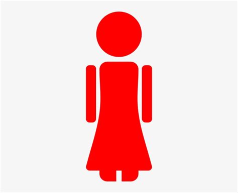 Girl Clipart Stick Figure Red Girl Stick Figure Png Image