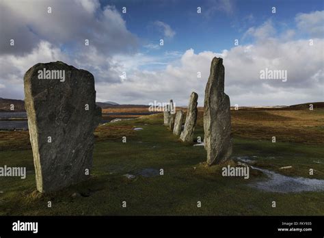 Standing Stones In The Scottish Isles Stock Photo Alamy