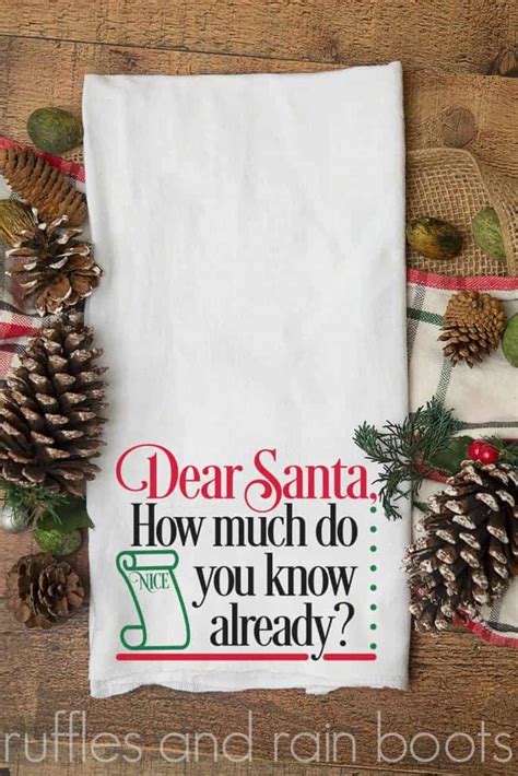 Dear Santa How Much Do You Know Already Svg