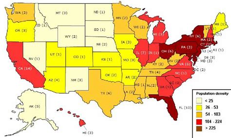 Its highest value over the past 58 years was 49.48 in 1983, while its lowest definition: State Population Density (U.S. Census, 2000) | Download ...