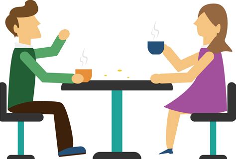 Icon Happy People Talking Clipart People Talking At A Table Png